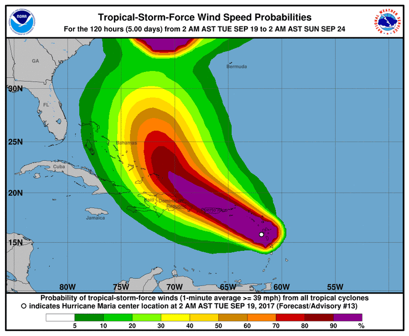 Illustration for article titled Puerto Rico Prepares for the Worst as Category 5 Hurricane Maria Draws Near